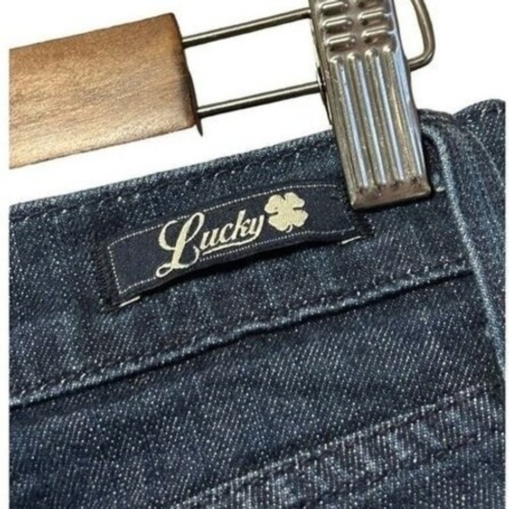 Lucky Brand Jeans Womens Bootcut Dark Wash Denim Size 4 Long Inseam - Picture 4 of 5